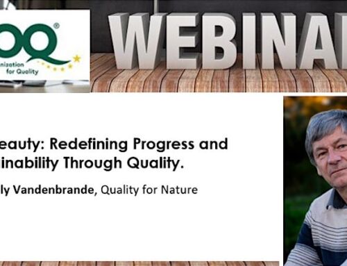 EKÜ liikmetele: EOQ free webinar: “On Beauty: Redefining Progress and Sustainability Through Quality.”